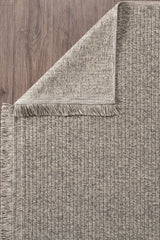 Rugs Depot Grey Kilim Flatweave Bravvo BR006 Area Rug – Durable Synthetic Fibres, Bedroom, Study, Kids Room, Entryway