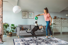 Vintage Area Rug 7652 – Blue Navy Distressed Floral