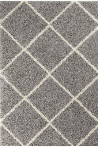 Moroccan Grey Shaggy Rug | 510