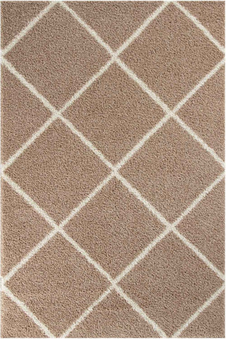 Moroccan Beige Shaggy Rug | 520
