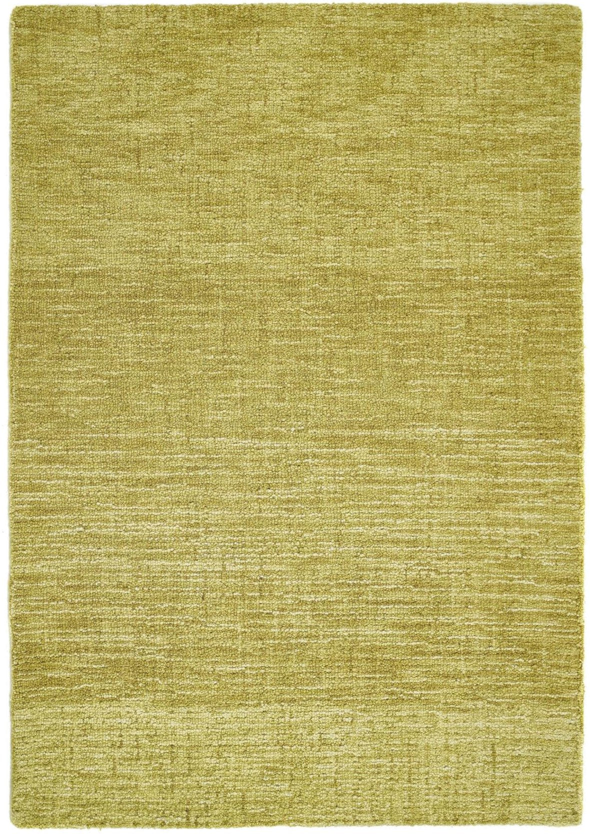 Country Autumn Gold Solid Wool Rug — top view