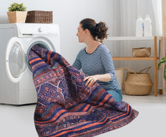 Rugs Depot Modern Purple Floral Washable Rug Design 1322M