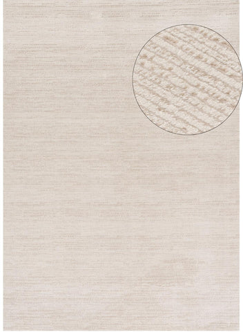 Carmel Cream-Beige Striped Rug | 6010