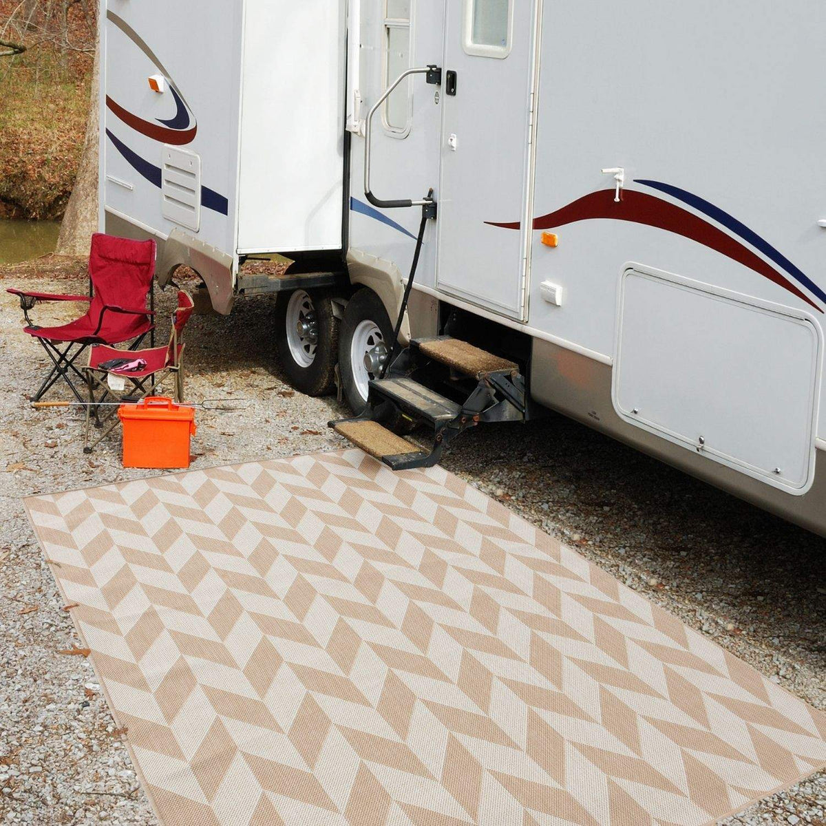 Ecology Outdoor Rug Beige | 600Be — room photo 7