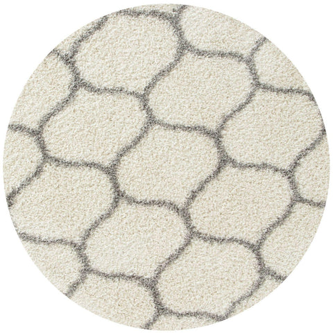 Moroccan Ivory Shaggy Rug | 600