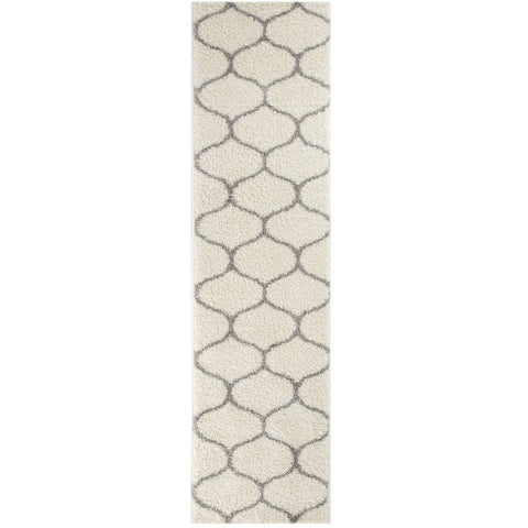Moroccan Ivory Shaggy Rug | 600