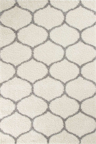 Moroccan Ivory Shaggy Rug | 600