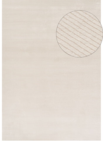 Carmel Cream Striped Rug | 6010