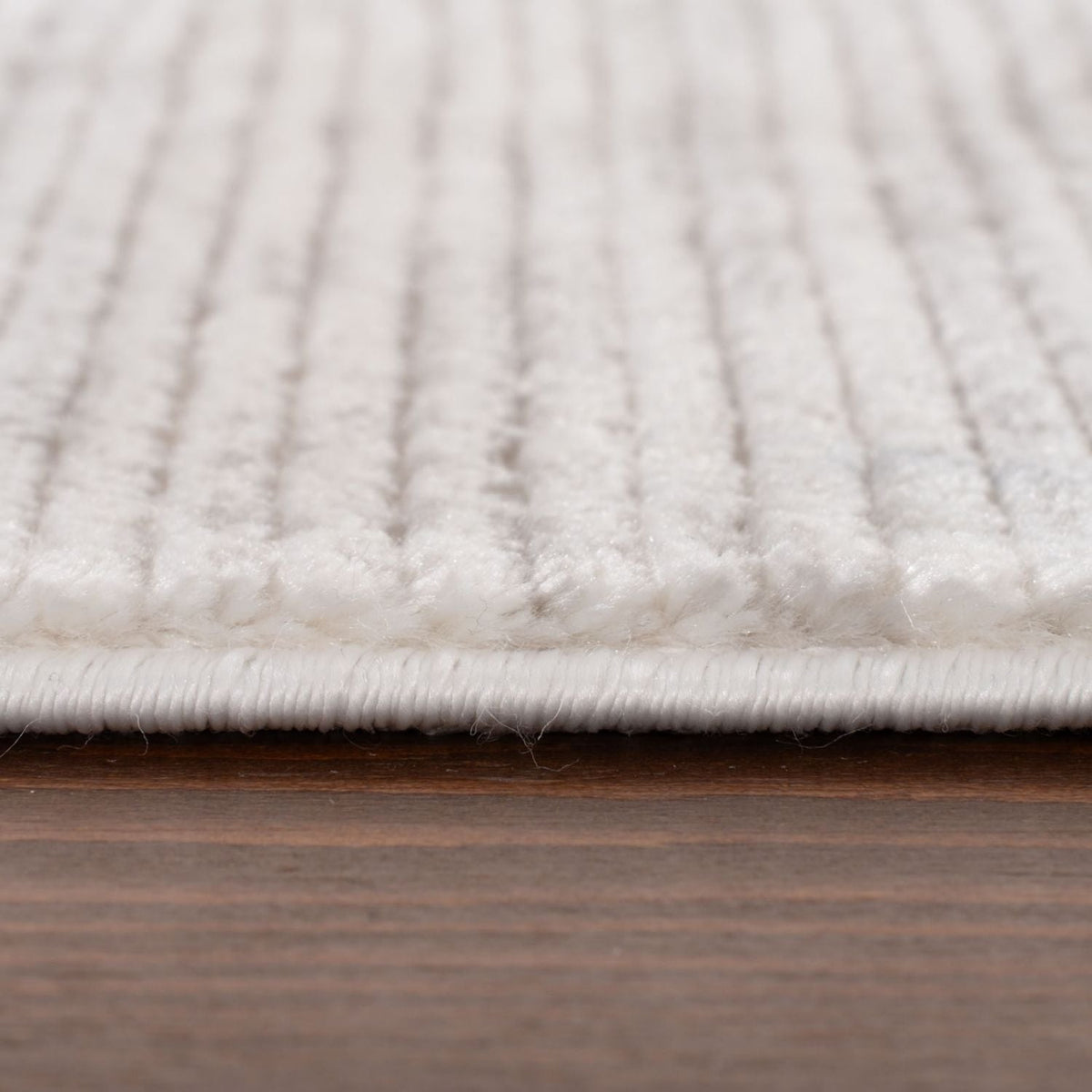 Carmel Cream-Grey Striped Rug | 6010 — room photo 6