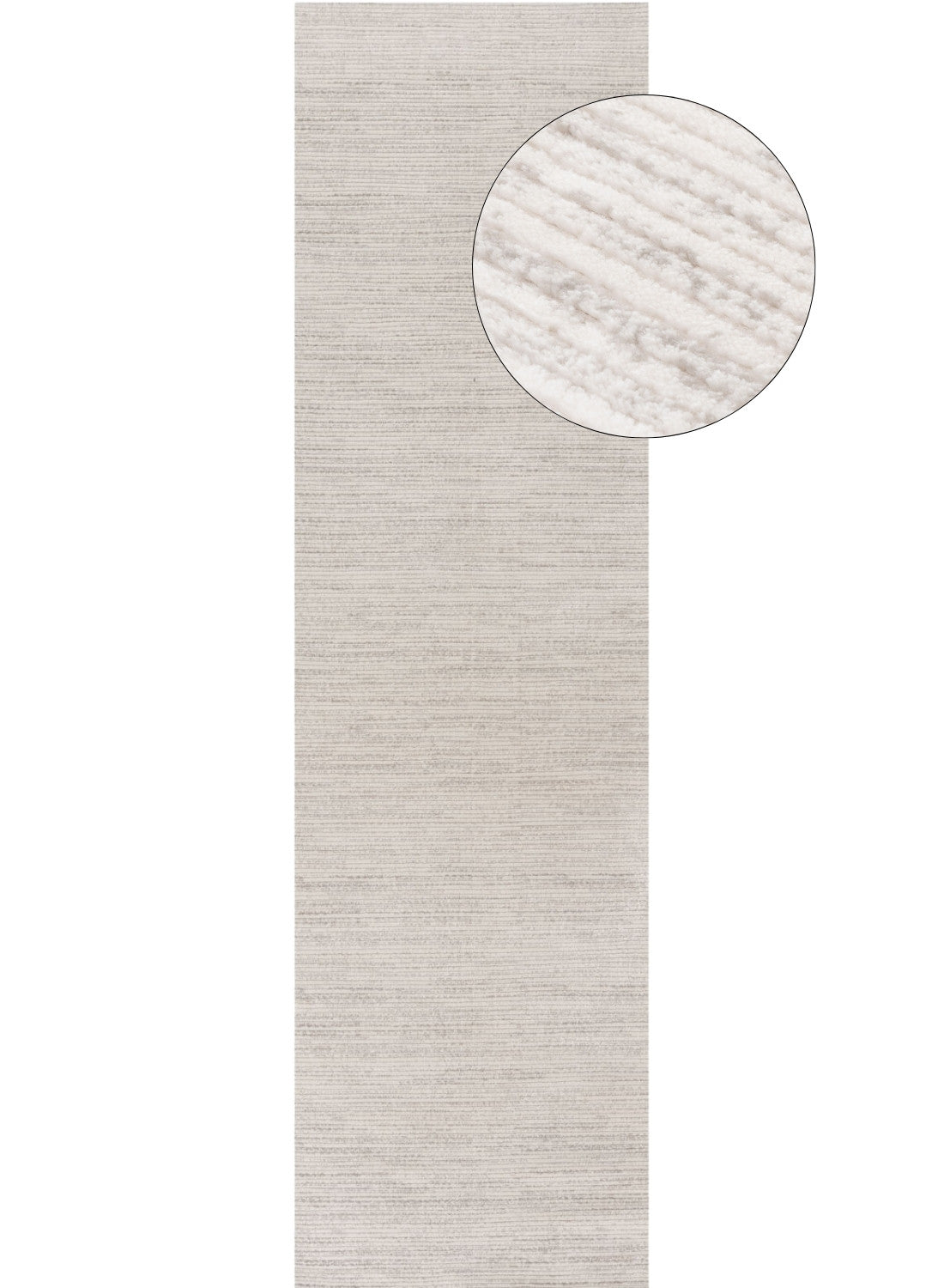Carmel Cream-Grey Striped Rug | 6010 — room photo 11