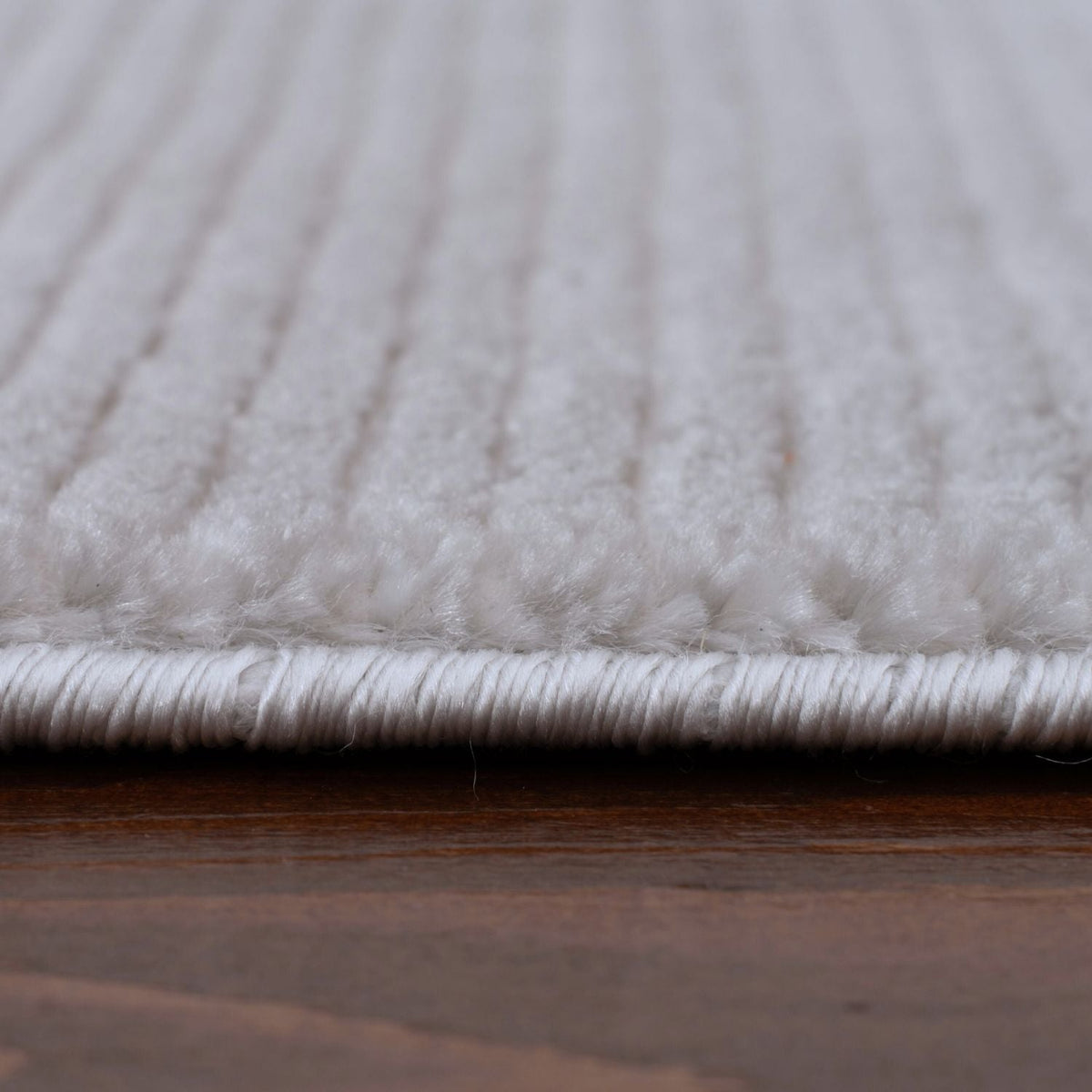 Carmel Grey-Cream Striped Rug | 6020 — room photo 4