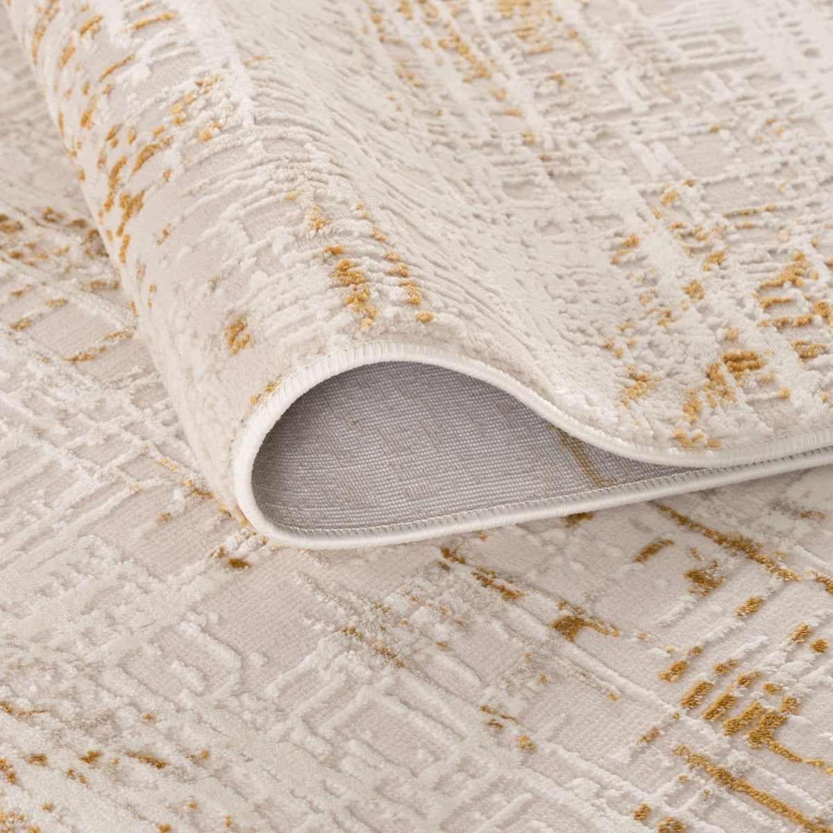 Carmel Cream-Gold Abstract Rug | 6030 — room photo 3