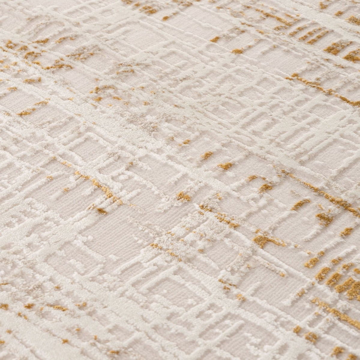 Carmel Cream-Gold Abstract Rug | 6030 — room photo 2