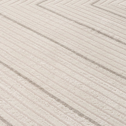 Carmel Cream-Grey Geometric Rug | 6040