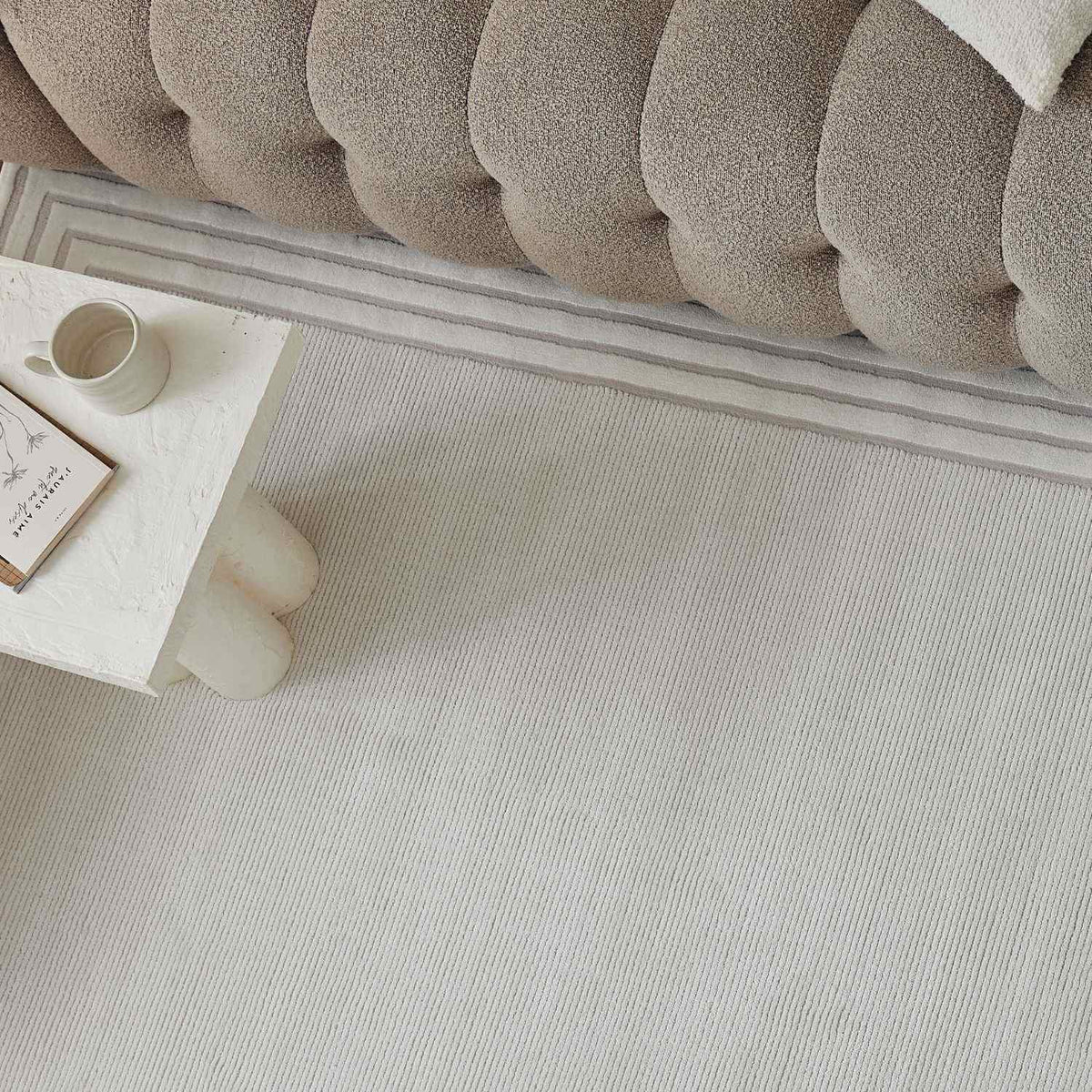 Carmel Cream Bordered Rug | 6060 — room photo 7