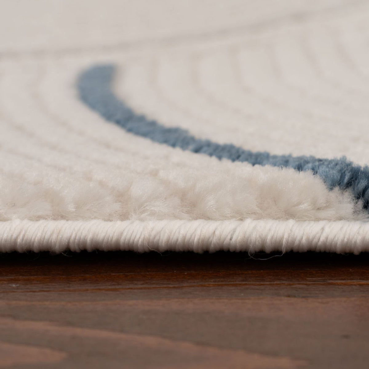 Carmel Cream-Blue Geometric Rug | 6070 — room photo 5