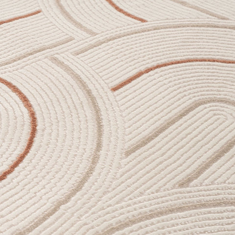 Carmel Cream-Terra Geometric Rug | 6070