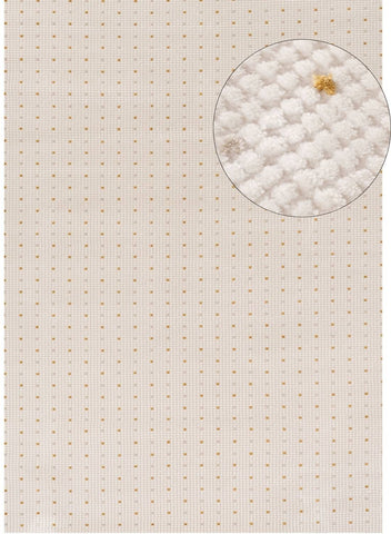 Carmel Cream-Gold Dots Rug | 6080