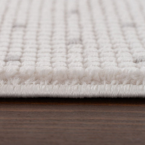 Carmel Cream-Grey Dots Rug | 6080