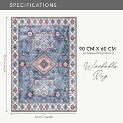 Rugs Depot - Tribal Multicolor Geometric Washable Rug, Design NL1016