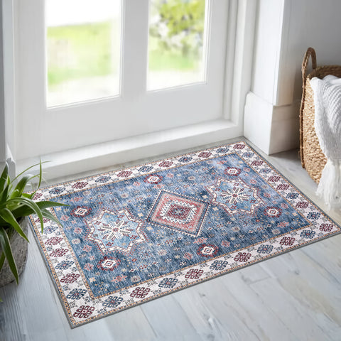 Rugs Depot - Tribal Multicolor Geometric Washable Rug, Design NL1016