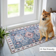 Rugs Depot - Tribal Multicolor Geometric Washable Rug, Design NL1016