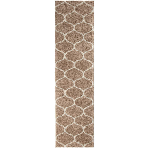 Moroccan Beige Shaggy Rug | 620
