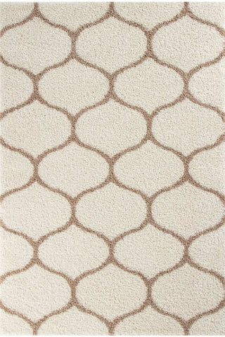Moroccan Ivory Shaggy Rug | 630