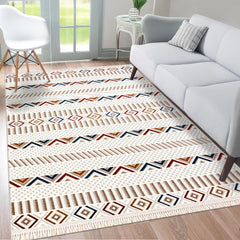 RUGS DEPOT Area Rug for Living Room, Bedroom & Hallway – Soft & Durable Low Pile Area Rugs – Bohemian, Aztec & Boho Style – Pet & Kid-Friendly, Ideal for High-Traffic Areas (Copy)