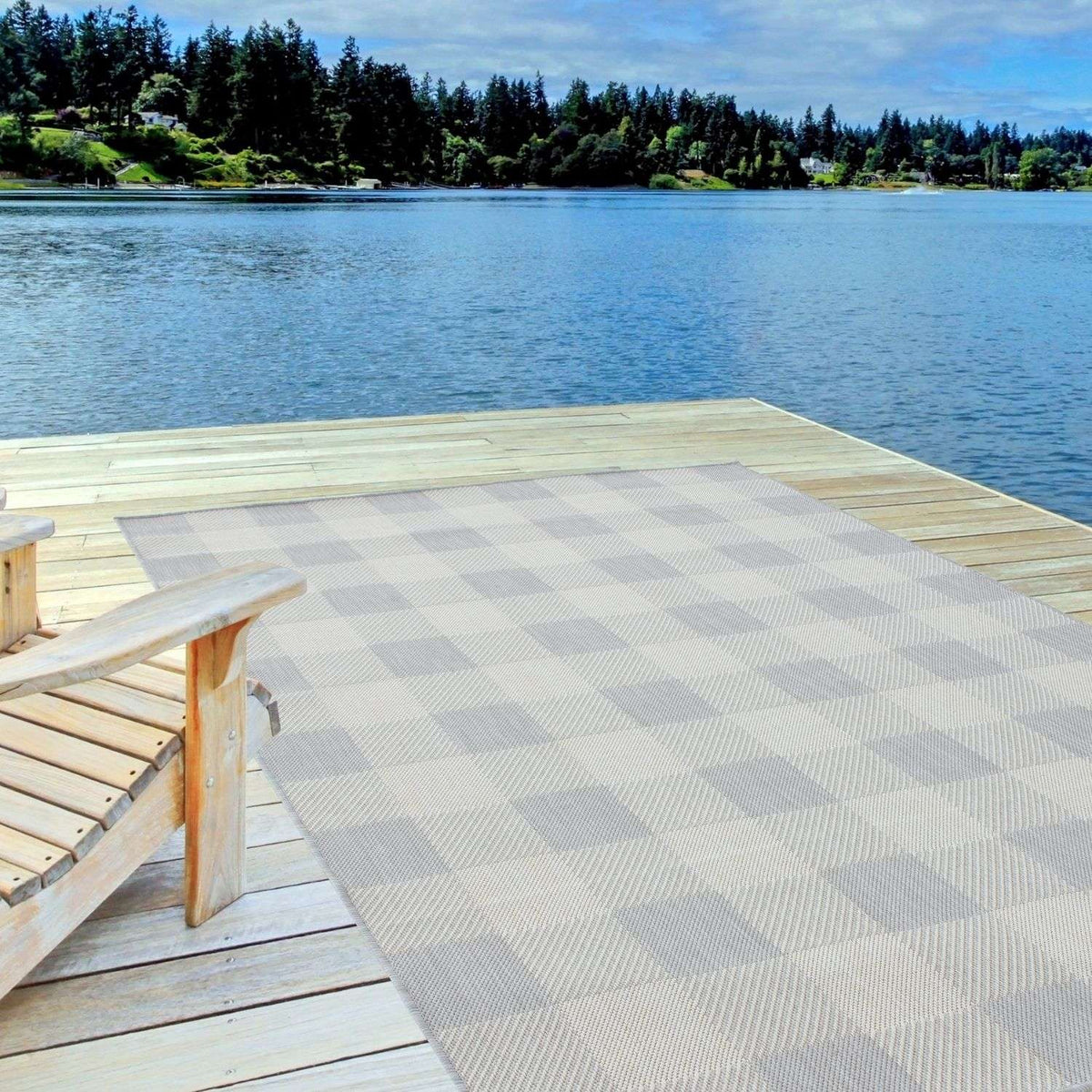 Ecology Outdoor Rug Grey | 700GR — room photo 6