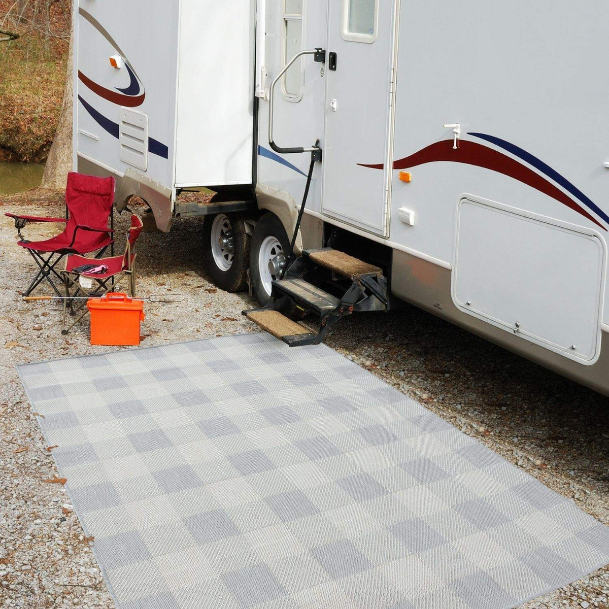Ecology Outdoor Rug Grey | 700GR — room photo 7