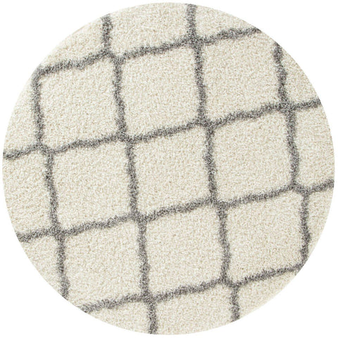 Moroccan Ivory Shaggy Rug | 700