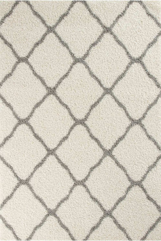 Moroccan Ivory Shaggy Rug | 700