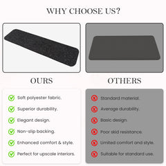 RUG WEAVERS Non-Slip Carpet Stair Treads (7 Pack) - Easy Installation - Safety Protection Anti-Skid Rug Pads for Kids and Pets - Self-Adhesive Step Mats for Stairs – 20 x 76 cm (7, BEIGE)