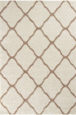 Moroccan Ivory Shaggy Rug | 730