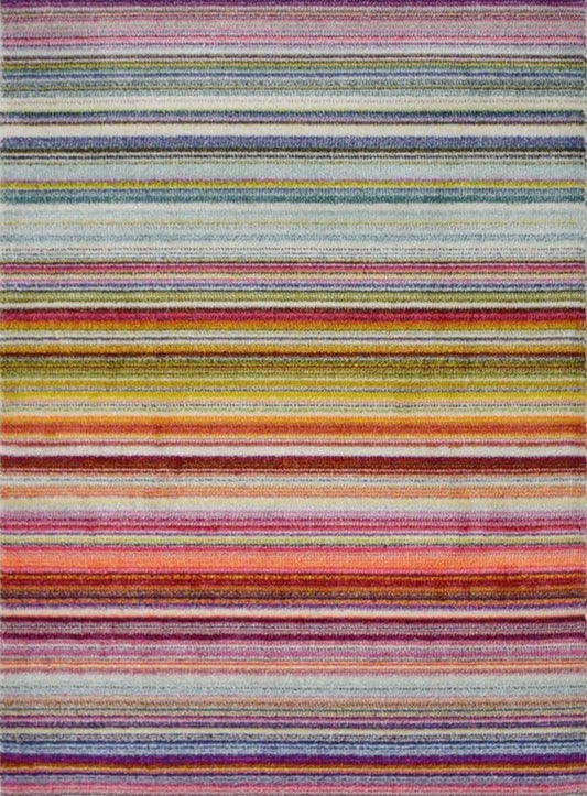 Villa Multicolour Striped Rug