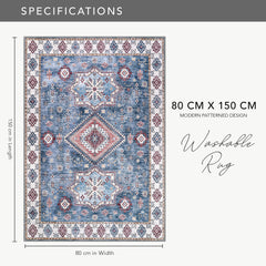 Rugs Depot - Tribal Multicolor Geometric Washable Rug, Design NL1016