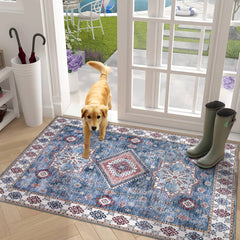 Rugs Depot - Tribal Multicolor Geometric Washable Rug, Design NL1016