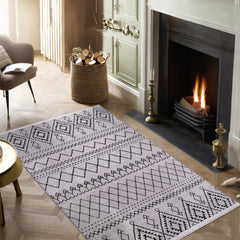 Machine Washable Rug RW1801 – GRAY Soft Chenille