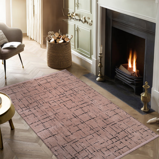 Machine Washable Rug NT201 – BROWN Soft Chenille