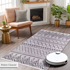 Machine Washable Rug RW1801 – GRAY Soft Chenille