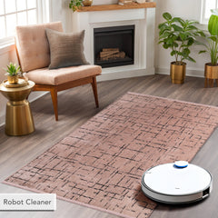 Machine Washable Rug NT201 – BROWN Soft Chenille