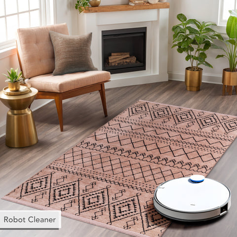 Machine Washable Rug RW1801 – BROWN Soft Chenille