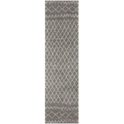 Moroccan Grey Shaggy Rug | 910