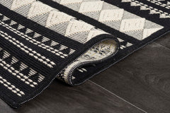 Rugs Depot Cotton Living Room - Washable Rug - Area Rug - Non-Slip Rugs Carpet - 100% Cotton - Vintage Rug for Living Room Bedroom Kitchen - Kid and Pet Friendly Rug - Boho Rug (GREY RUG, 80X150 CM)