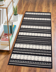 Rugs Depot Cotton Living Room - Washable Rug - Area Rug - Non-Slip Rugs Carpet - 100% Cotton - Vintage Rug for Living Room Bedroom Kitchen - Kid and Pet Friendly Rug - Boho Rug (GREY RUG, 80X150 CM)