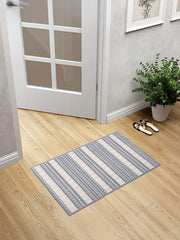 Rugs Depot Cotton Living Room - Washable Rug - Area Rug - Non-Slip Rugs Carpet - 100% Cotton - Vintage Rug for Living Room Bedroom Kitchen - Kid and Pet Friendly Rug - Boho Rug (GREY RUG, 80X150 CM)