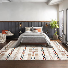 RUGS DEPOT Area Rug for Living Room, Bedroom & Hallway – Soft & Durable Low Pile Area Rugs – Bohemian, Aztec & Boho Style – Pet & Kid-Friendly, Ideal for High-Traffic Areas (Copy)