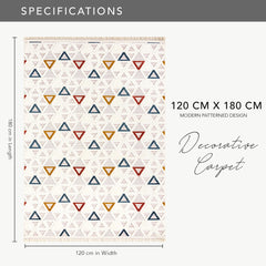 RUGS DEPOT Area Rug for Living Room, Bedroom & Hallway – Soft & Durable Low Pile Area Rugs – Bohemian, Aztec & Boho Style – Pet & Kid-Friendly, Ideal for High-Traffic Areas (Copy)