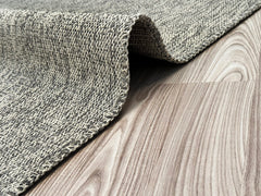 RUGS DEPOT Indoor and Outdoor Rug for Kitchen Living Room Backyard, Deck, Picnic, Beach, Caravans and Camping | Water and UV Resistant | Low Pile (Grey White, 120X180 CM)